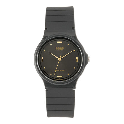 Casio General MQ-76-1ALDF Black Dial Black Resin Band