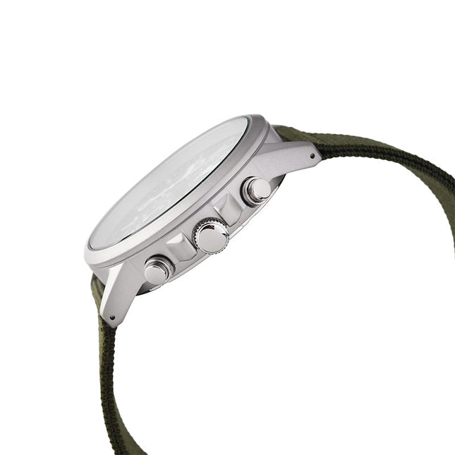 Alba AM3855X1 Chronograph Men Green Dial Green Nylon Strap
