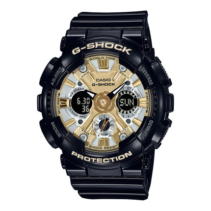 Casio G-Shock GMA-S120GB-1ADR Stay Gold Series Digital Analog Dial Black Resin Band