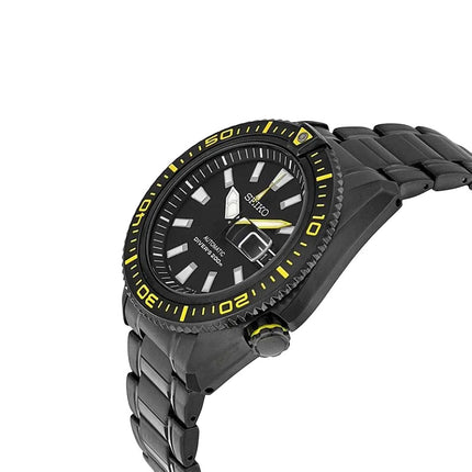 Seiko Automatic SRP499K1 Men Divers 200M Black Dial Black Stainless Steel Strap