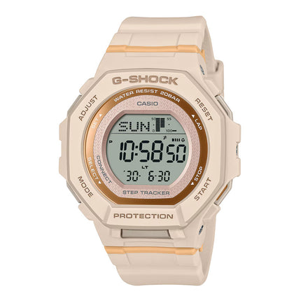 Casio G-Shock GMD-B300-4DR G-Squad Step Tracker Digital Dial Beige Resin Band