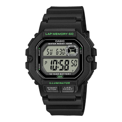 Casio General WS-1400H-1AVDF Illuminator Sports Gear Digital Dial Black Resin Band