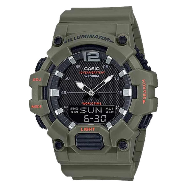 Casio General HDC-700-3A2VDF Digital Analog Dial Green Olive Resin Band