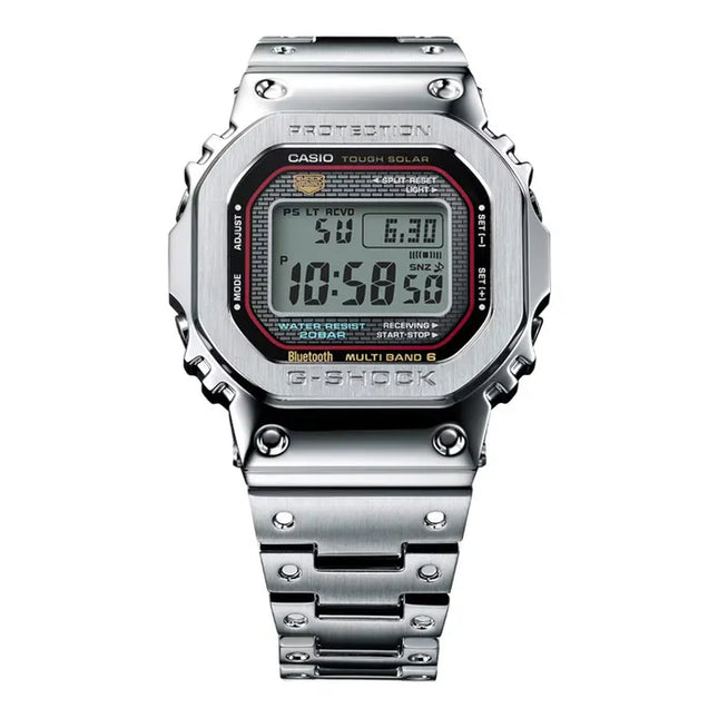 Casio G-Shock GMW-B5000D-1CDR Square Tough Solar Black Digital Dial Stainless Steel Band