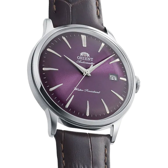 Orient Classic RA-AC0032V Bambino Automatic Purple Gradation Dial Brown Leather Strap
