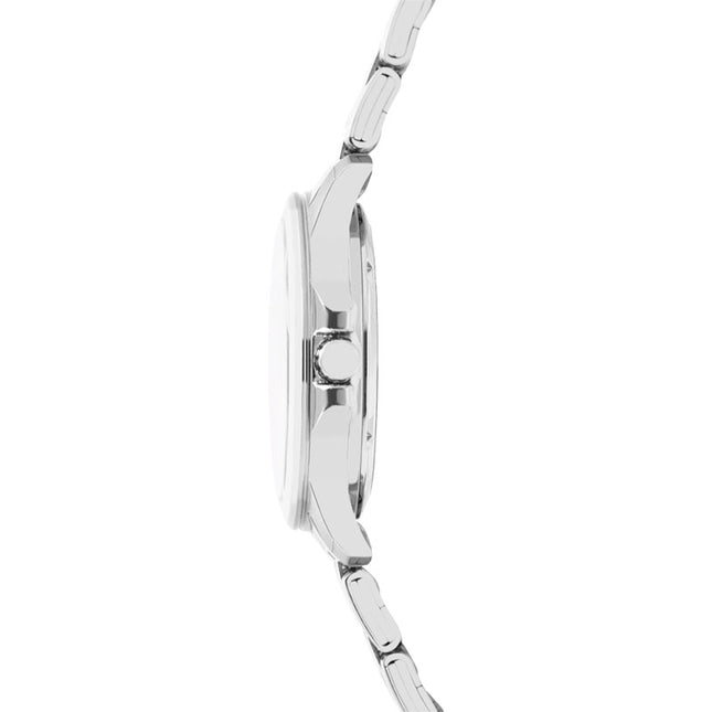 Alba Fashion AH7EX9X1 Ladies Analog Black Dial Stainless Steel Strap