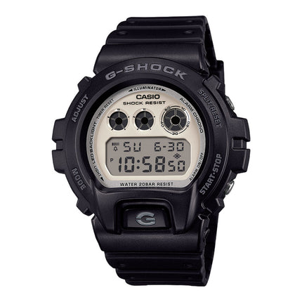 Casio G-Shock DW-6900WD-1DR Black And Briliant White Digital Dial Black Resin Band