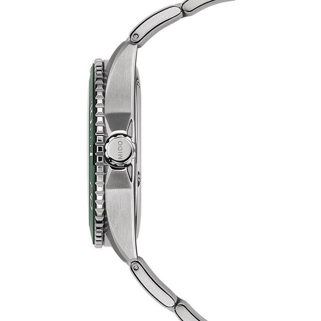 MIDO Ocean Star 200C M042.430.11.091.00 Men Automatic Green Dial Stainless Steel Strap