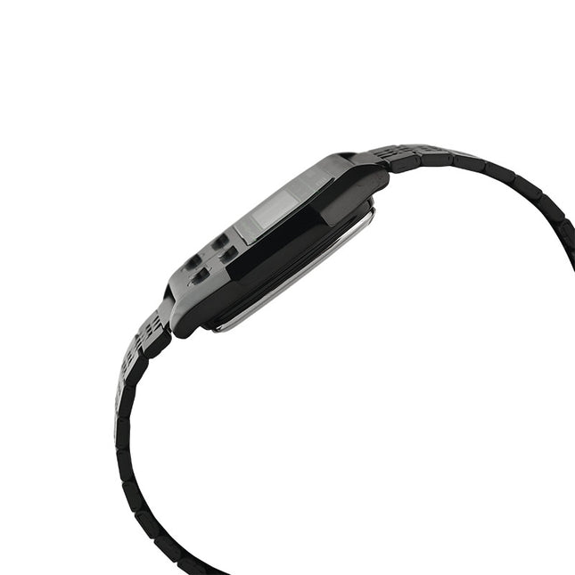 Casio General A1100B-1DF Digital Dial Black Stainless Steel Band