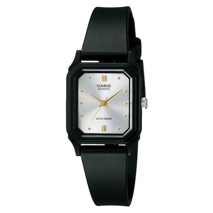Casio General LQ-142E-7ADF Silver Dial Black Resin Band