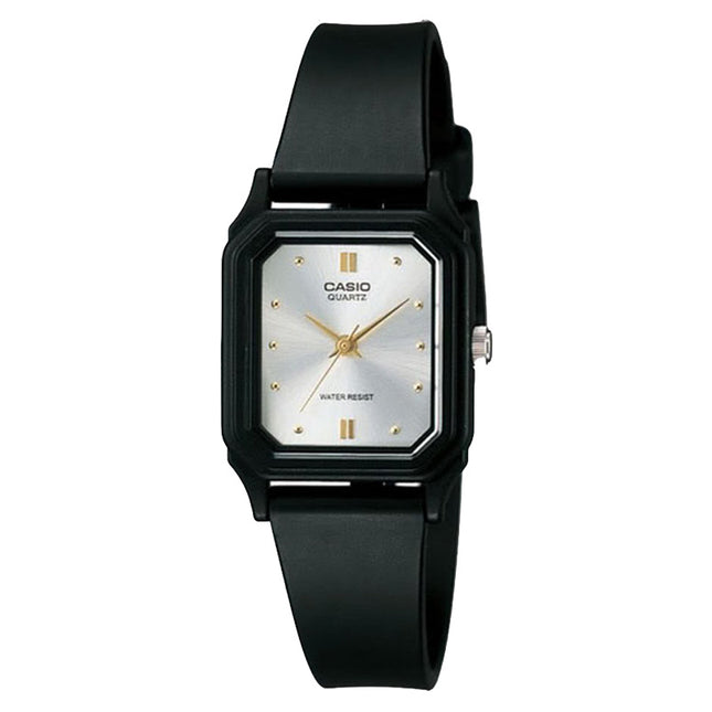 Casio General LQ-142E-7ADF Silver Dial Black Resin Band