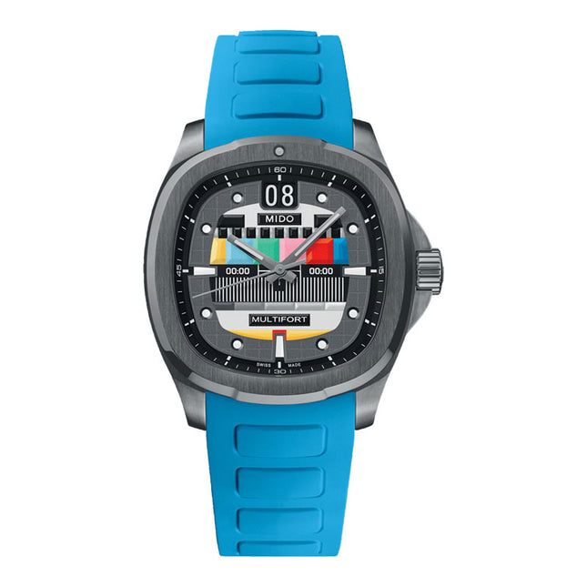 MIDO Multifort TV Big Date S01E02 M049.526.33.081.01 Grey Gradient Special Edition 2 Extra Straps