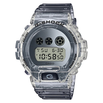 Casio G-Shock DW-6900SK-1DR Clear Skeleton Series Grey Digital Dial Grey Resin Band