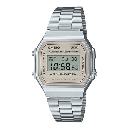 Casio General A168WA-8AYDF Vintage Youth Digital Dial Stainless Steel Band