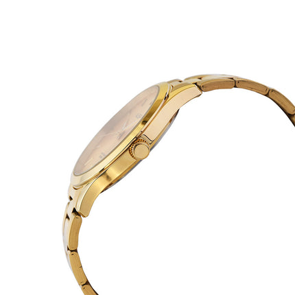 Alba Prestige ARSZ02X1 Men Gold Dial Gold Stainless Steel Strap
