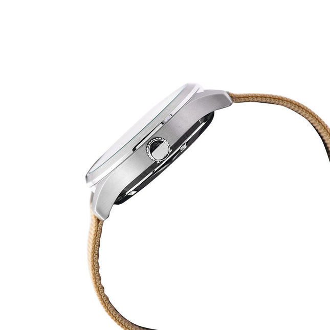 Alba Mechanical Field Military AL4221X1 Men Beige Dial Beige Nylon Strap