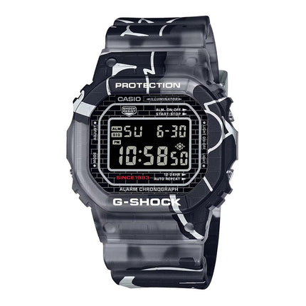 Casio G-Shock DW-5000SS-1DR Street Spirit Digital Dial Black Transparent Resin Band