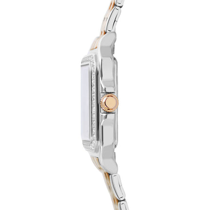 Alba Fashion AH7FE5X1 Ladies Analog Brown Dial Dual Tone Stainless Steel Strap