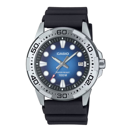 Casio General MTD-140-2AVDF Men Analog Blue Dial Black Resin Band
