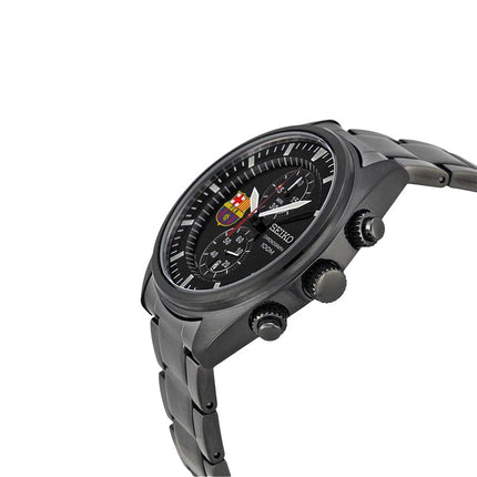 Seiko Chronograph SNN267P1 Black Dial Gunmetal Stainless Steel Strap