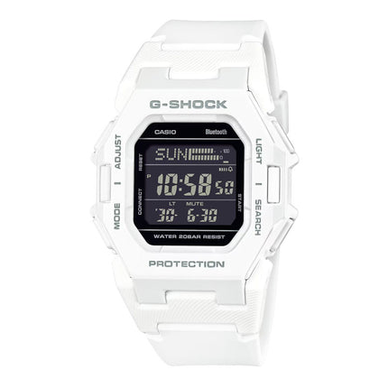 Casio G-Shock GD-B500-7DR Compact Digital Dial White Resin Band