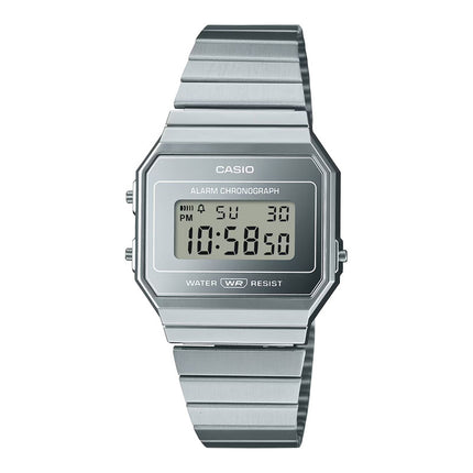 Casio General Vintage A700WEV-7ADF Digital Silver Dial Stainless Steel Strap
