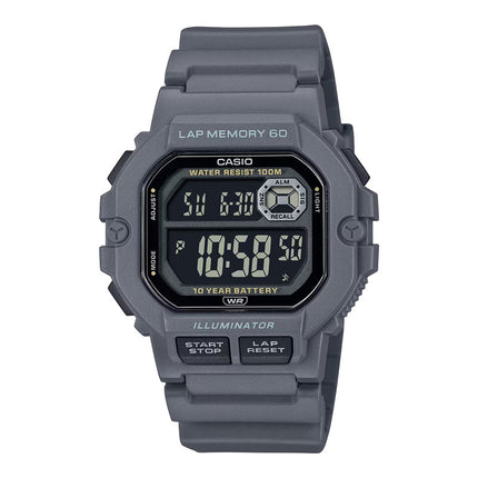 Casio General WS-1400H-8BVDF Illuminator Sports Gear Digital Dial Gray Resin Band