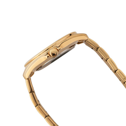 Alba Prestige AJ6094X1 Champagne Pattern Dial Gold Stainless Steel Strap