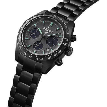 Seiko Prospex SSC917P1 Black Series Night Vision Speedtimer Solar Chronograph Stainless Steel Strap