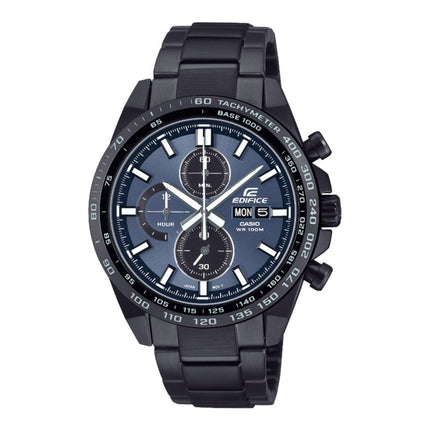 Casio Edifice EFR-574DC-2AVUDF Chronograph Blue Dial Black Stainless Steel Band