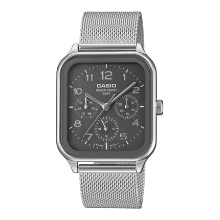 Casio General MTP-M306M-8AVDF Men Grey Dial Stainless Steel Mesh Band