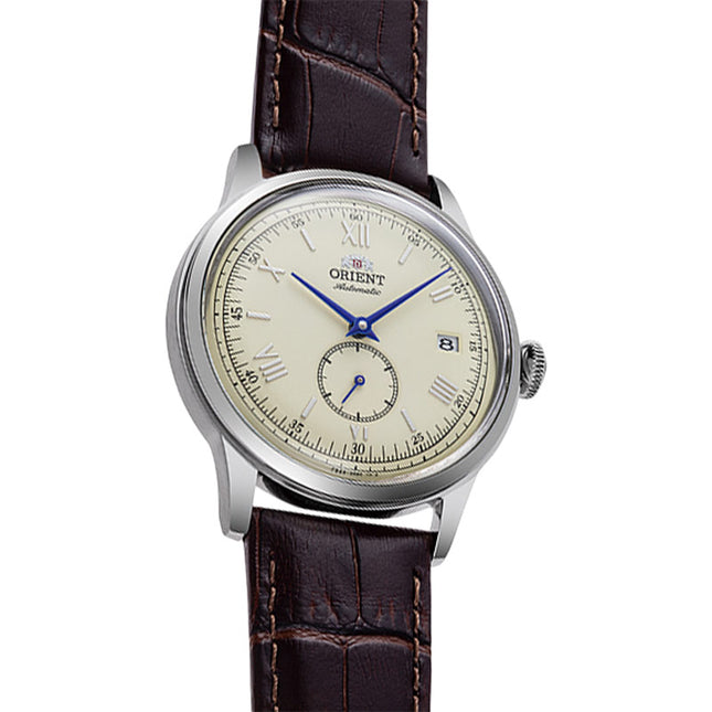 Orient Classic RA-AP0105Y Bambino 38 Small Seconds Automatic Ivory Dial Brown Leather Strap