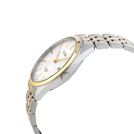 Alba AS9Q96X1 Men Silver Dial Dual Tone Stainless Steel Strap