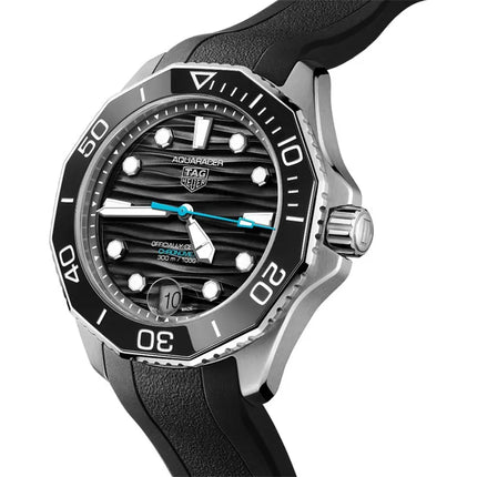 TAG Heuer Aquaracer WBP5110.FT6257 Professional 300 Date Black Dial Black Rubber Strap
