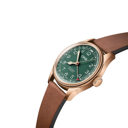 Oris Big Crown 01-754-7741-3167-07-5-20-58BR Pointer Date 80th Anniversary Edition Leather Strap