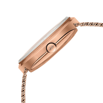MIDO Commander M8429.3.23.11 Shade Automatic Silver Dial Rose Gold Mesh Strap Special Edition
