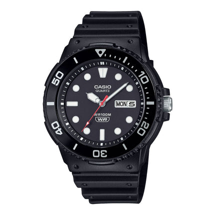 Casio General MRW-230H-1E1VDF Black Dial Black Resin Band