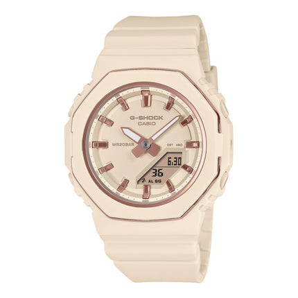Casio G-Shock GMA-P2110-4ADR CasiOak Women Beige Digital Analog Dial Beige Resin Band