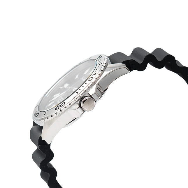 Alba Active AS9Q49X1 Men Black Dial Black Rubber Strap