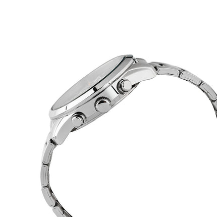 Alba AT3H67X1 Chronograph Men Black Dial Stainless Steel Strap