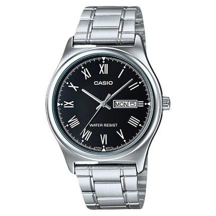 Casio General MTP-V006D-1BUDF Men Black Dial Stainless Steel Band