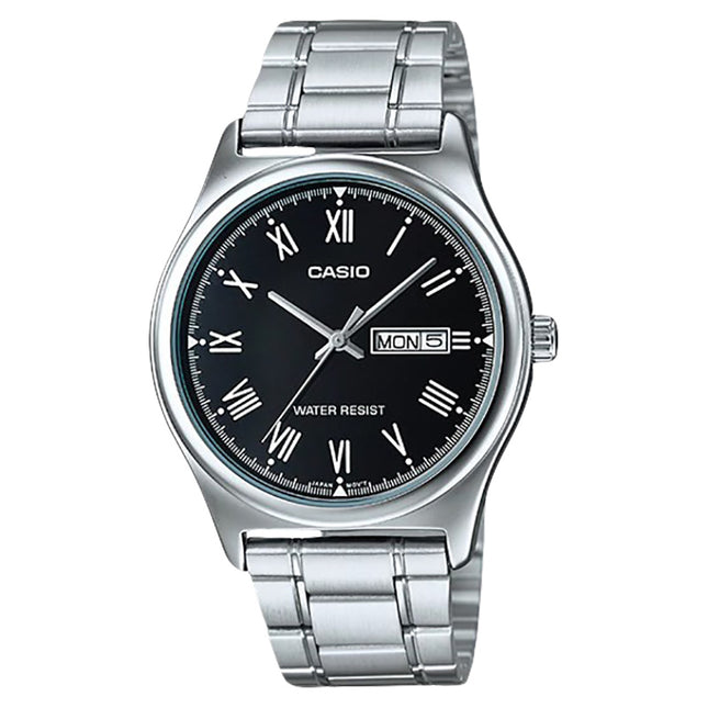 Casio General MTP-V006D-1BUDF Men Black Dial Stainless Steel Band