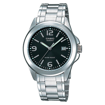 Casio General MTP-1215A-1ADF Men Black Dial Stainless Steel Band