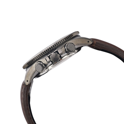 Seiko Prospex SSC739P1 Sea Chronograph Solar 200M Water Resistance Green Dial Brown Leather Strap