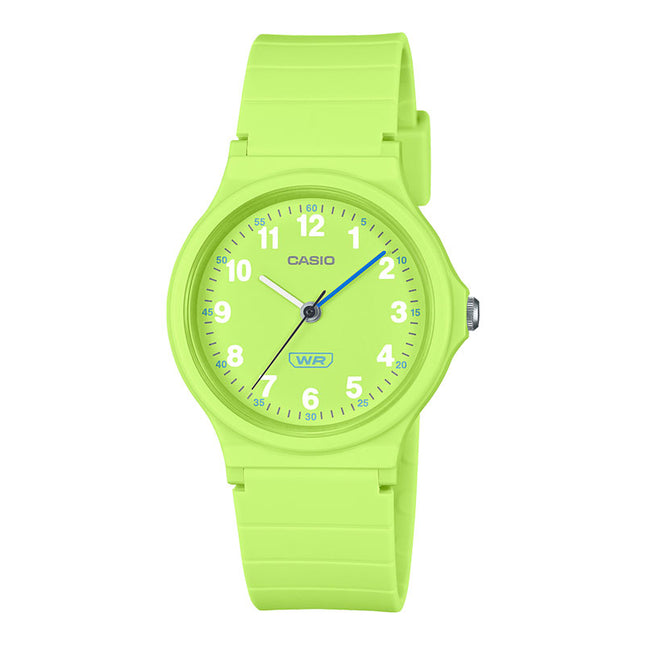 Casio General LQ-24B-3BDF Pop Ladies Analog Green Dial Green Resin Band