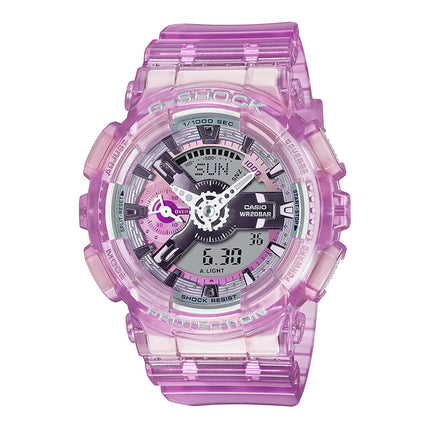 Casio G-Shock GMA-S110VW-4ADR Virtual World Series Digital Analog Dial Transparent Pink Resin Band