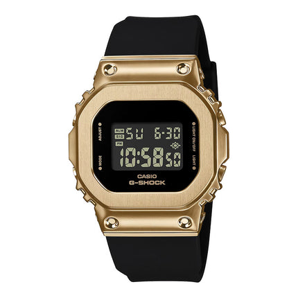 Casio G-Shock X ITZY Metal Covered GM-S5600GB-1DR Stay Gold Series Digital Dial Black Resin Band