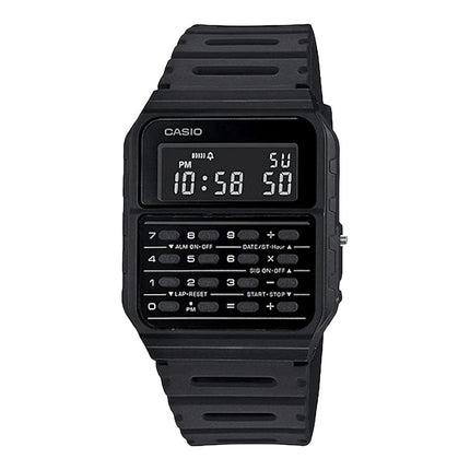Casio General CA-53WF-1BDF Data Bank Digital Dial Black Resin Band