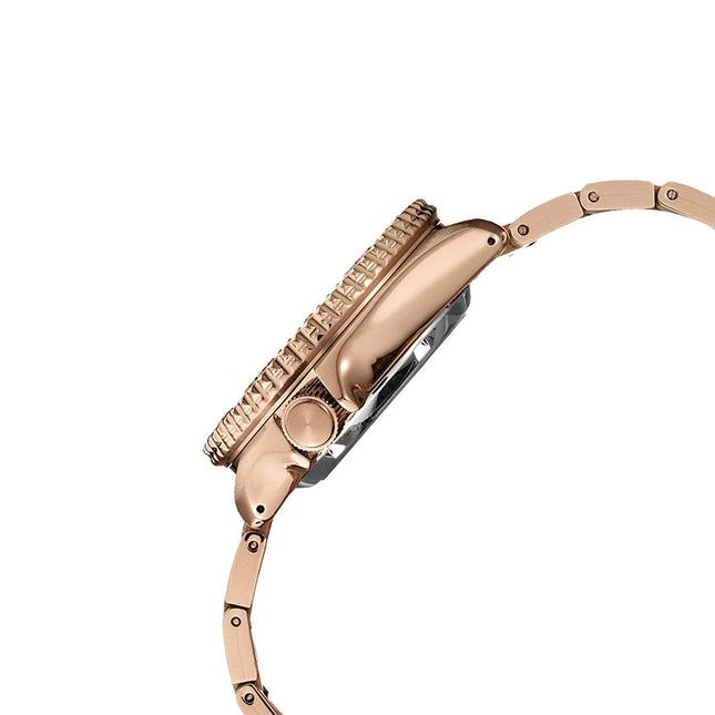 Seiko 5 Sports SRPE72K1 Street Style Rose Gold Dial Rose Gold Stainless Steel Strap