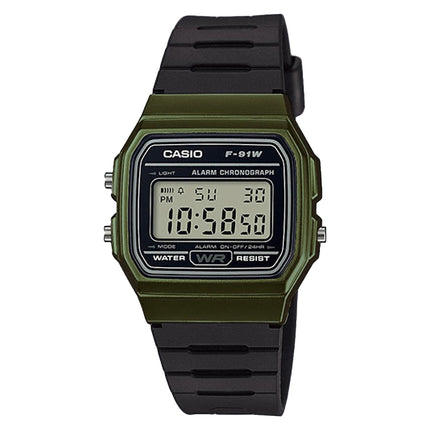 Casio General F-91WM-3ADF Digital Dial Black Resin Band
